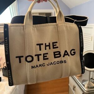 Marc Jacobs Cream and Black Tote Bag